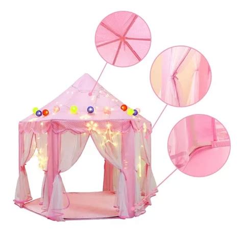 Carpa Casita Tull Castillo Niña Princesa Armable Didáctica Cuotas sin