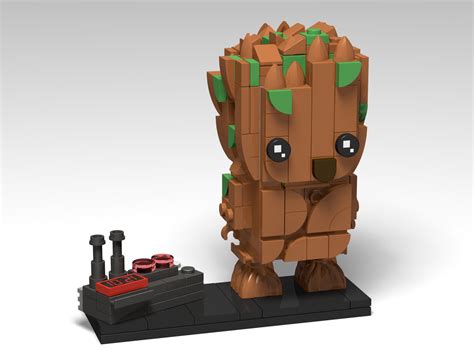 Groot And Detonator Brickheadz Moc Lego Projects Lego Pictures Cool