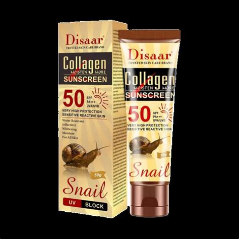 Disaar Collagen Snail Sunscreen Face And Body Sun Protection Gm