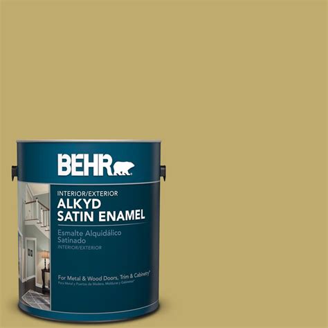 BEHR 1 Gal M310 5 Chilled Wine Satin Enamel Alkyd Interior Exterior