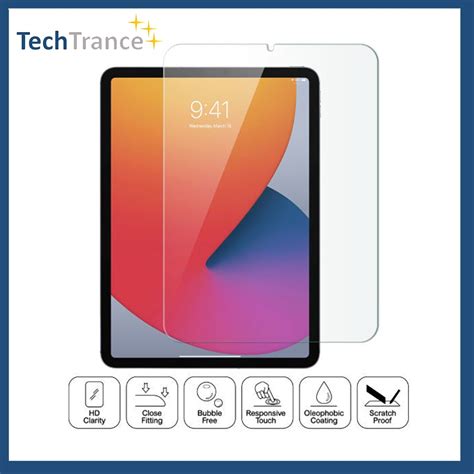 Techtrance Ipad Mini 6 Mini 6th Gen Mini 2021 Tempered Glass Screen Protector A2567 A2568