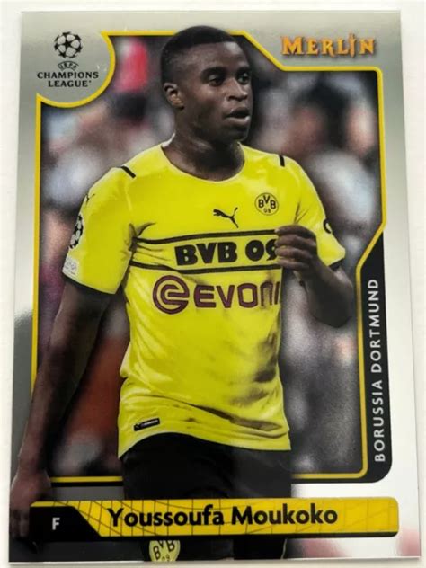 Topps Merlin Chrome Borussia Dortmund Youssoufa Moukoko Eur