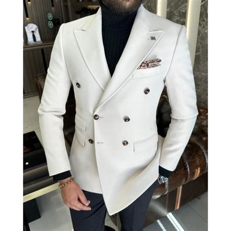 Terzi Adem Italyan Stil Slim Fit Kaşe Kruvaze Erkek Ceket Fiyatı