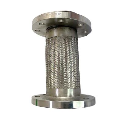 Pipe Connection Ss Wire Mesh Stainless Steel Flexible Bellow Flange