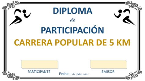 Plantillas De Diplomas Deportivos En Powerpoint Gratis