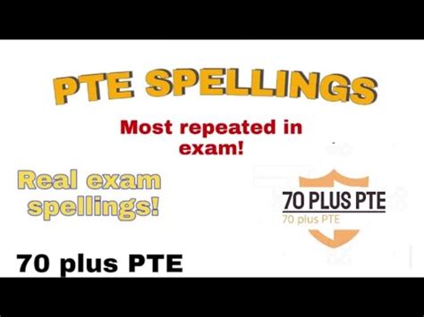 Spelling Pte Practice Most Repeated Pte Exam Pattern Spelling