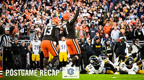 Dustin Hopkins Makes Game Winning Field Goal As Browns Beat The Steelers