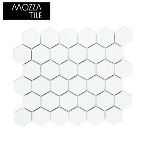 Jual INDAHKERAMIK Mosaic Mozaic Mosaik MOZZA TILE Hexagon Maxi White