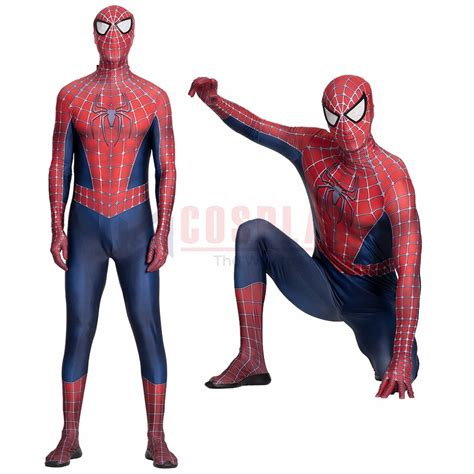 Spider Man Tobey Maguire Spandex Cosplay Costumes