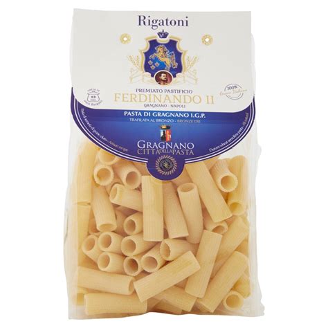 Premiato Pastificio Ferdinando Ii Rigatoni Pasta Di Gragnano I G P