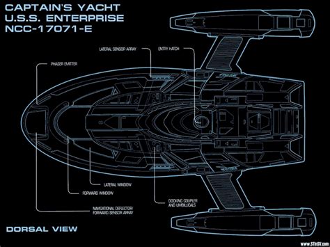 Federation Shuttles And Ground Vehicles Database Captain S Yacht Sovereign Class Cousteau