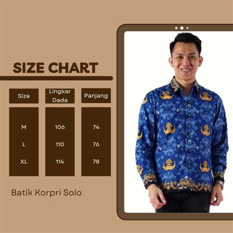 Jual Baju Seragam Batik Korpri Pria Terbaru 2022 Kerah Hitam Full