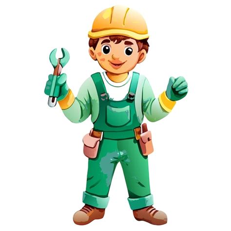 Вектор инженера-работника | Премиум векторы