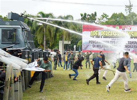 Infopublik Simulasi Pengamanan Pemilu Di Palangka Raya