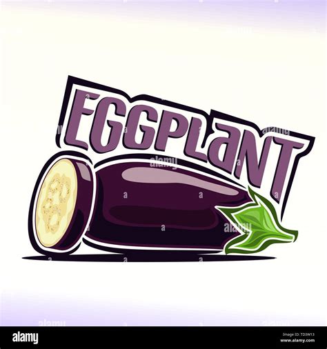 Vector Logo For Eggplant Stock Vector Image And Art Alamy