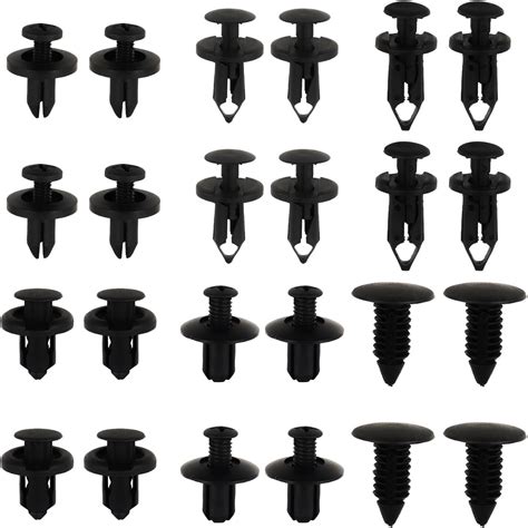 Fousenuk 100 Stück Befestigungsclips Auto Befestigung Clips Universal