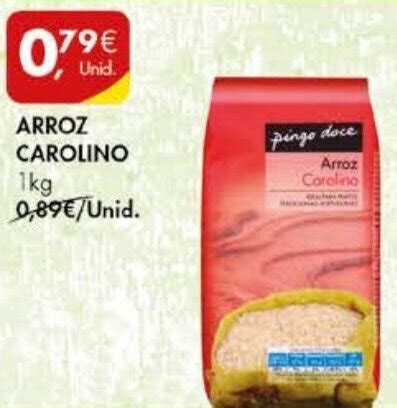 Promoção Arroz Carolino 1kg em Pingo Doce