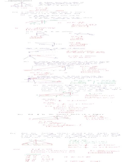 Trigonometry Lesson 2 | PDF
