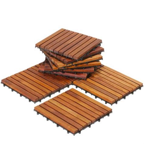 Decking Tile Lantai Kayu Jati X Cm Lazada Indonesia