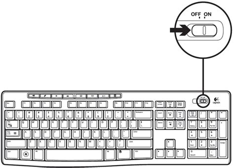 Turning The K270 Wireless Keyboard Onoff