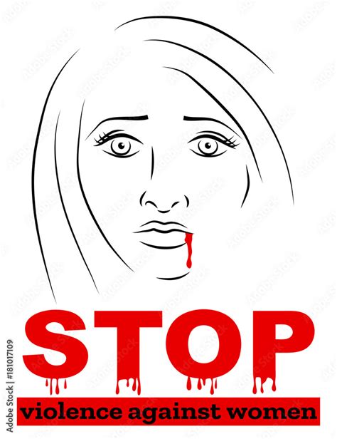 Poster for International Day for the Elimination of violence against women. Vector illustration ...