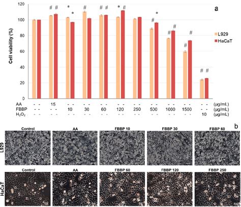 Cell Viability Of L929 And HaCaT Cells Cultivated In The Presence Of