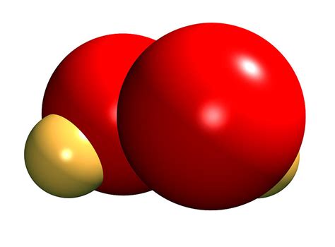 Hydrogen Peroxide Molecule Photograph By Dr Mark J Winter