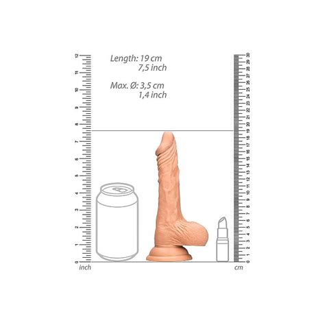 Realistische Dildo Met Ballen Dong 7 Inch Huidskleur Kopen Bij Sextoyland