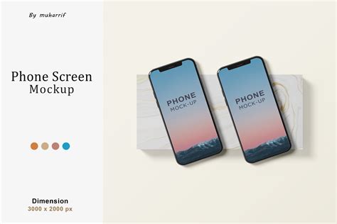Minimal 3d Phones Mockup Graphic by muharrifulauza123 · Creative Fabrica