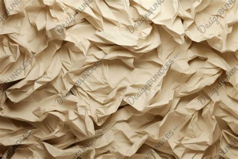 Crumpled brown paper texture background (4340167)