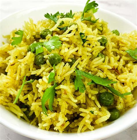 Peas Pulao Curried Rice Caramel And Spice