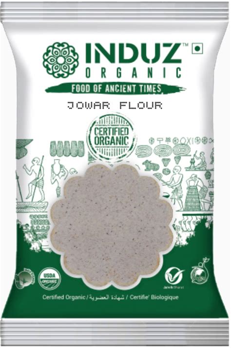 Organic Jowar Flour 500 GMS Induz 100 Natural Healthy Flour