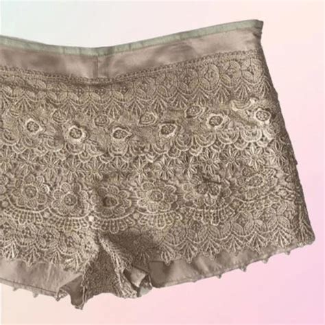 Sans Souci Champagne Nude Tiered Lace Luxury Depop