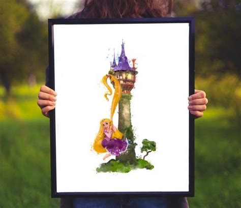 Disneyland Disney Disney Tangled Disney Princess Paintings Digital