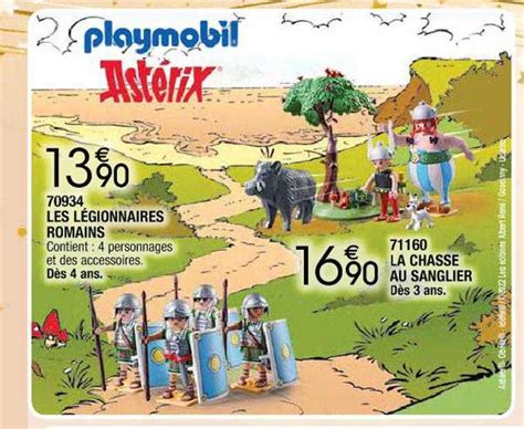 Promo Les Légionnaires Romains La Chasse Au Sanglier Playmobil Astérix