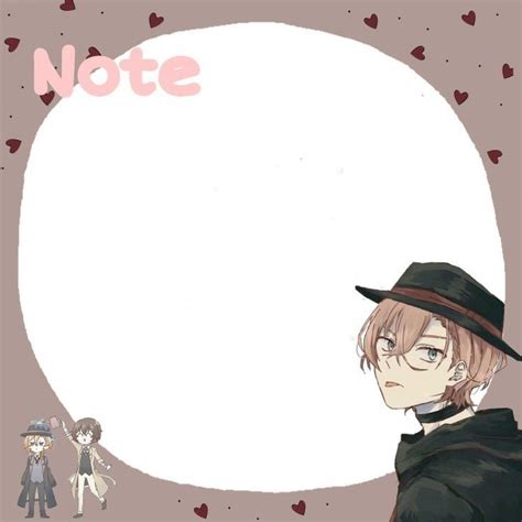 Chuuya Notas Imprimibles Notas Plantilla De Notas Notas