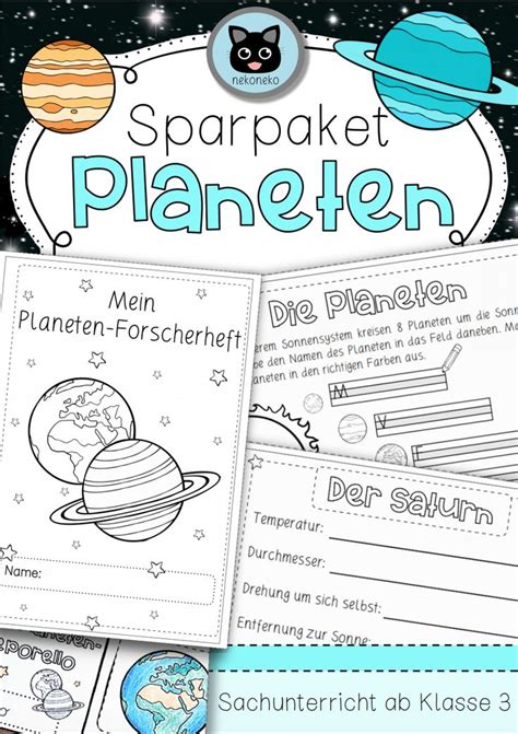 SPARPAKET Planeten Weltraum Unterrichtsmaterial in den Fächern