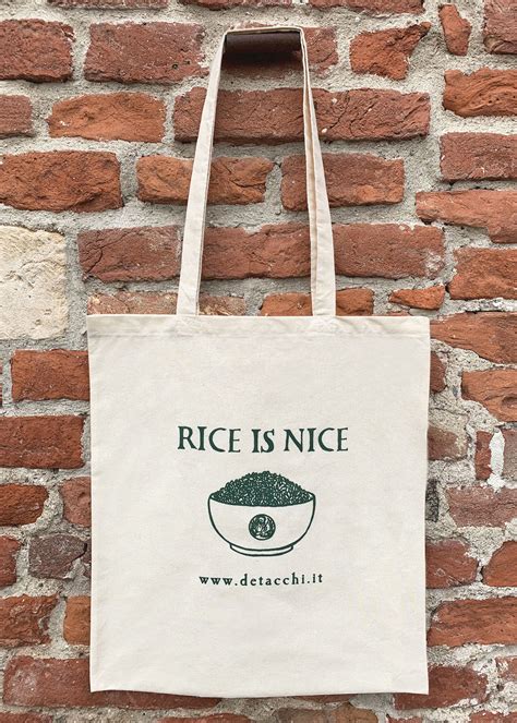 Shopper Rice Is Nice Verde Azienda Agricola Francesco De Tacchi