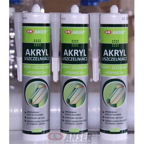 Uszczelniacz akrylowy akryl malarski biały 300 mL Termobild