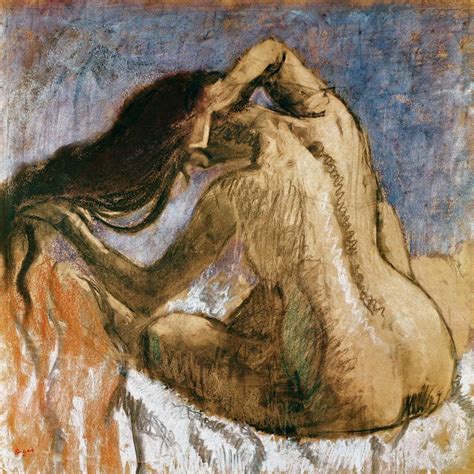 Woman Combing Her Hair Edgar Degas Als Kunstdruck Oder Gem Lde