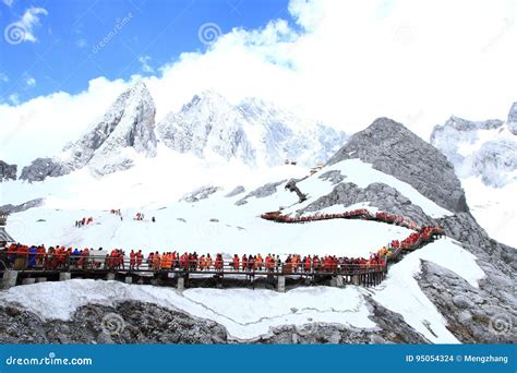 The Jade Dragon Snow Mountain Editorial Stock Image Image Of Jade