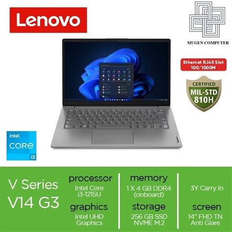 Jual Lenovo V14 G3 CBID Core I3 1215U Ram 4GB 8GB Ssd 256GB 512GB 1TB