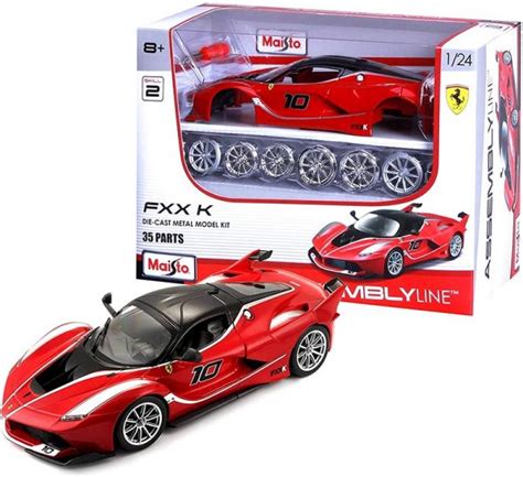 Maisto Al Ferrari Fxx-K Multicolor Diecast Model Building Kit 1/24 ...