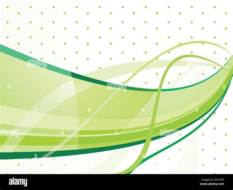 Abstract Green Wave Background Vector Illustration Stock Vector Image