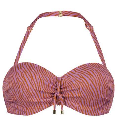 Cyell Zumba Zebra Bandeau Bikini Oberteil Annadiva