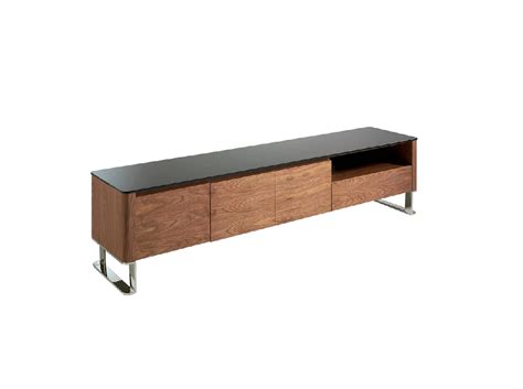 Mueble TV de madera chapada en Nogal Angel Cerdá S L