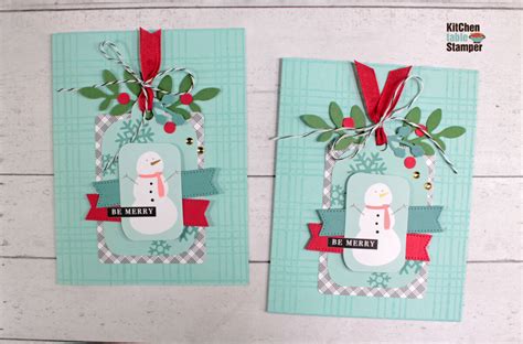 Festive Tags Stamp A Stack Card Class