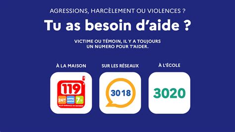 Trois numéros d aide pour les enfants victimes de violences