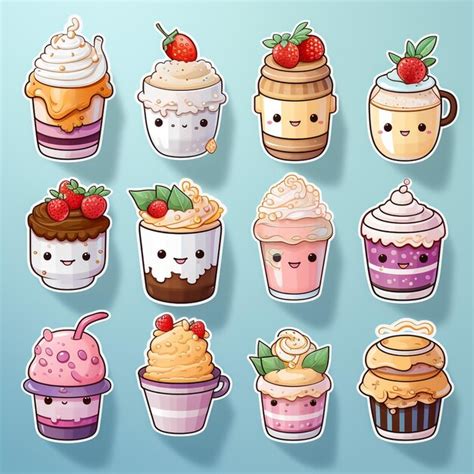 Premium Photo Delicious Yummy Vector Cupcakes Isolated On White