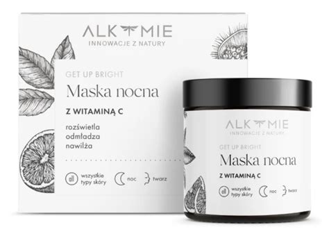 ALKEMIE Get up bright rozświetlająca Maska nocna z witaminą C 60ml